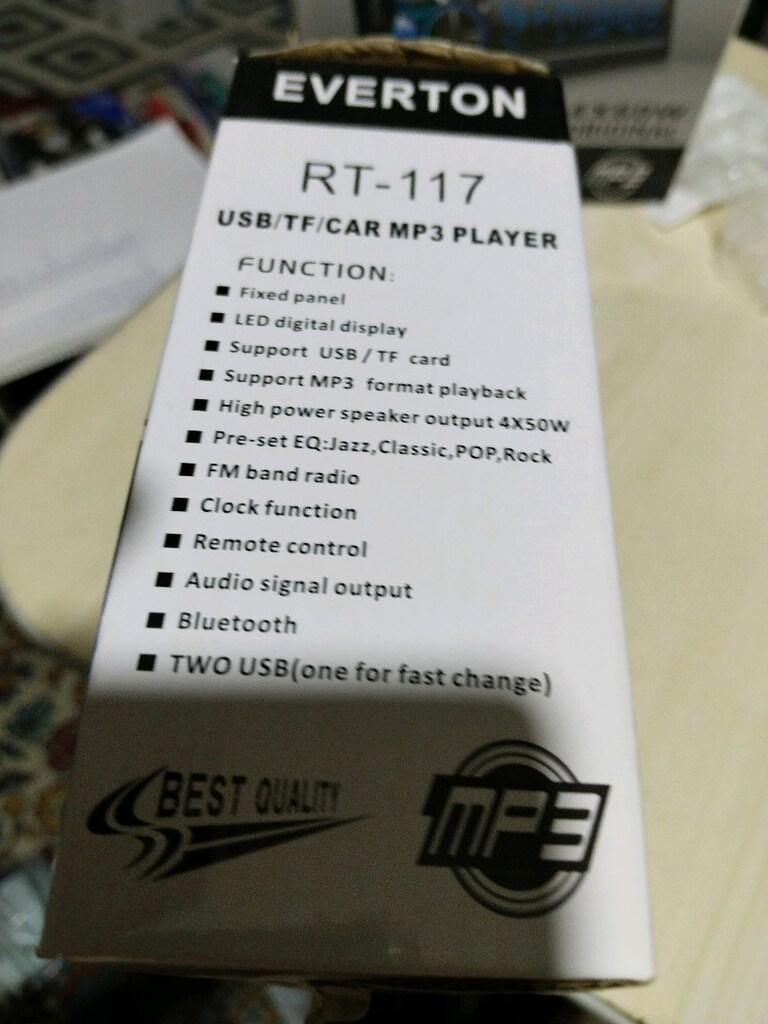 YENİ KUTUSUNDA EVERTON - RT117 BLUETOOTH ÖZELLİKLİ CİFT USBLİ RADYO - 2