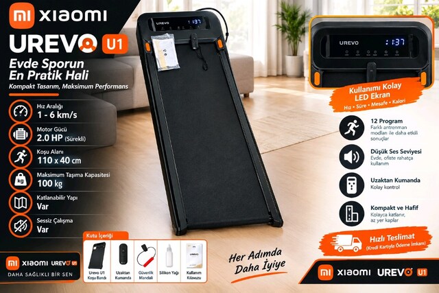 XİAOMİ UREVO U1 KUMANDALI TEMİZ SORUNSUZ ÇİZİKSİZ ÇALIŞIYOR