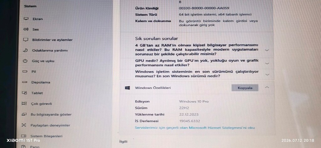 Dizüstü ,notebook Sony Vaio vgn - 7