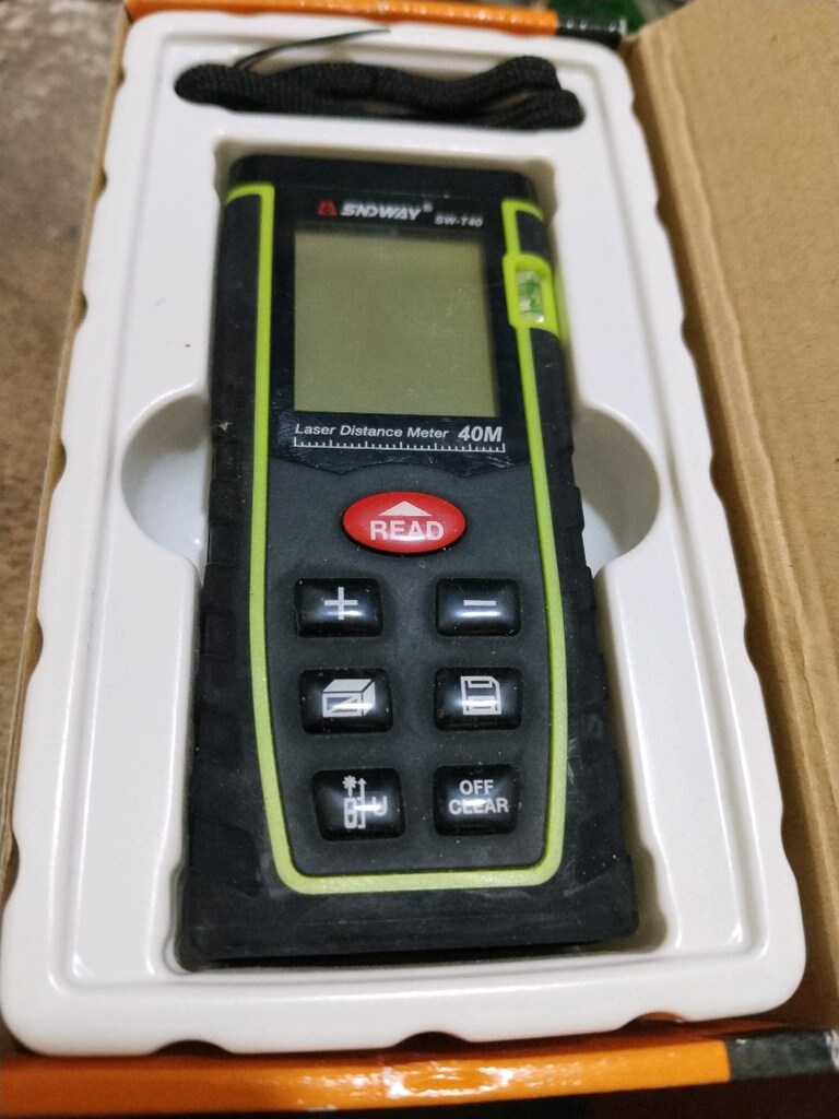 YENİ KUTUSUNDA SNDWAY MARKA 40 METRE KAPASİTELİ LAZER METRE ÖLÇER - 4