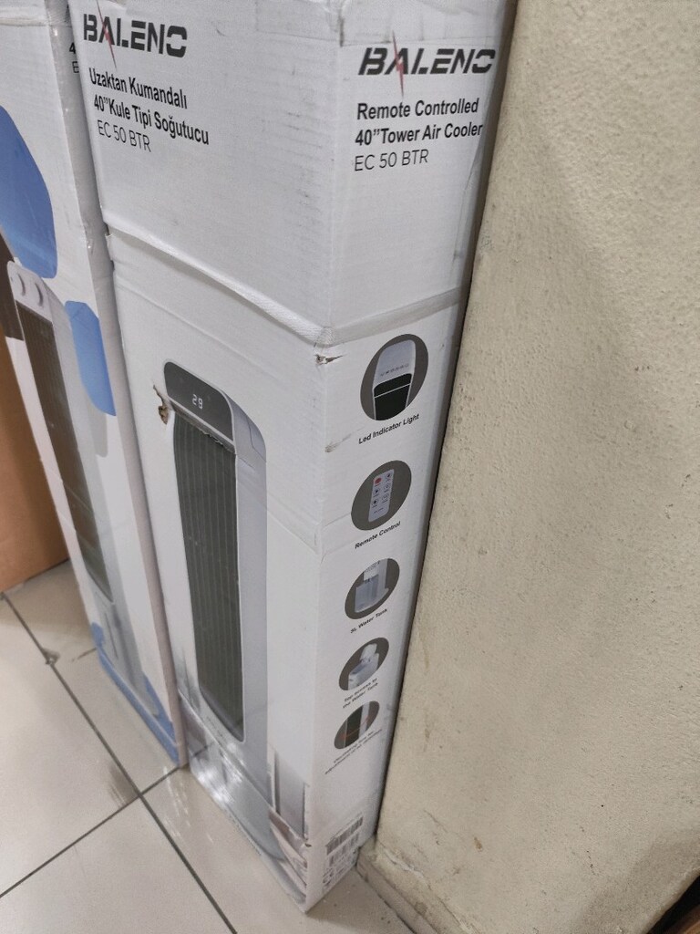 BALENO EC 55 BTR SULU HAVA SOĞUTUCU 5LT SU KAPASİTESİ 80W 4 BUZ KASETİ - 4