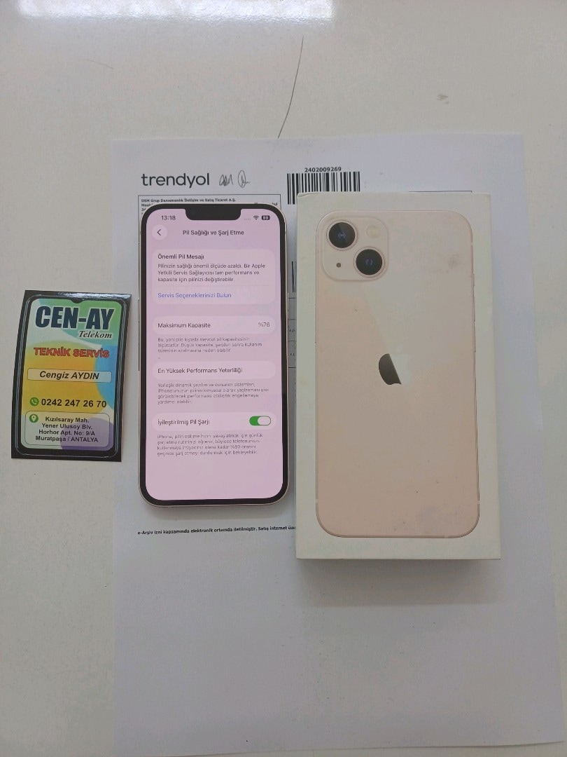 İPHONE 13 128GB HATASIZ PEMBE DEGİŞENSİZ - 5