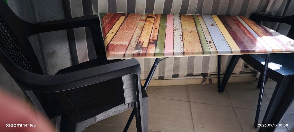 BALKON MASASI VE İKİ SANDALYE - 2