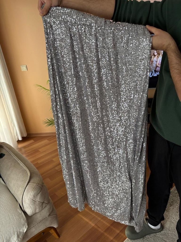 hamile abiye simli elbise özel dikim - 5