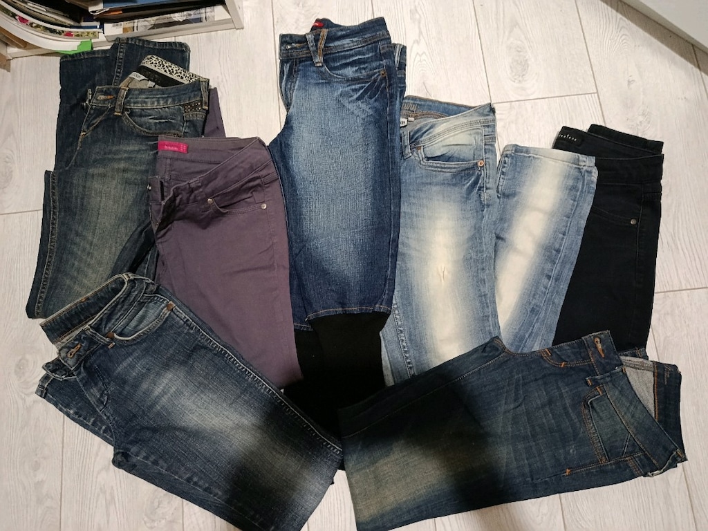 Orjinal LOFT, WRANGLER,Collezione Jean kot pantolon 7 adet