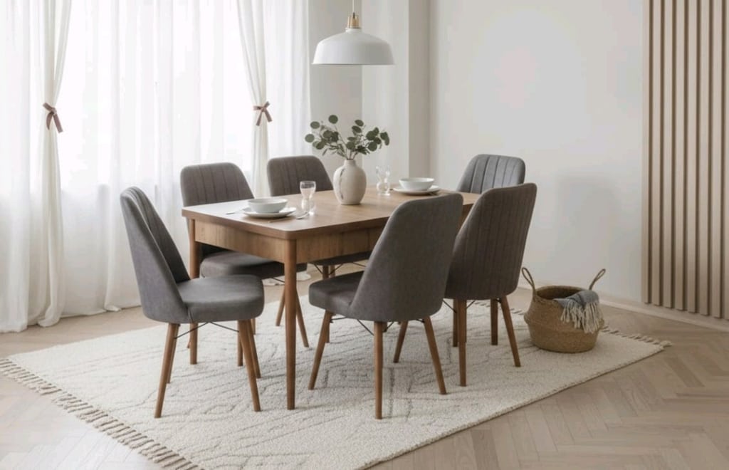 yemek masası takımı, 6 kişilik yemek masası - 4