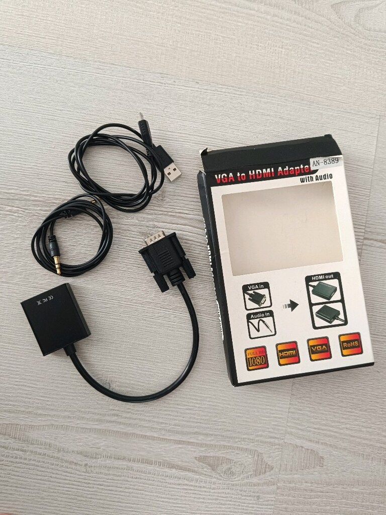 VGA to HDMI Adapter Dönüştürücü - 2