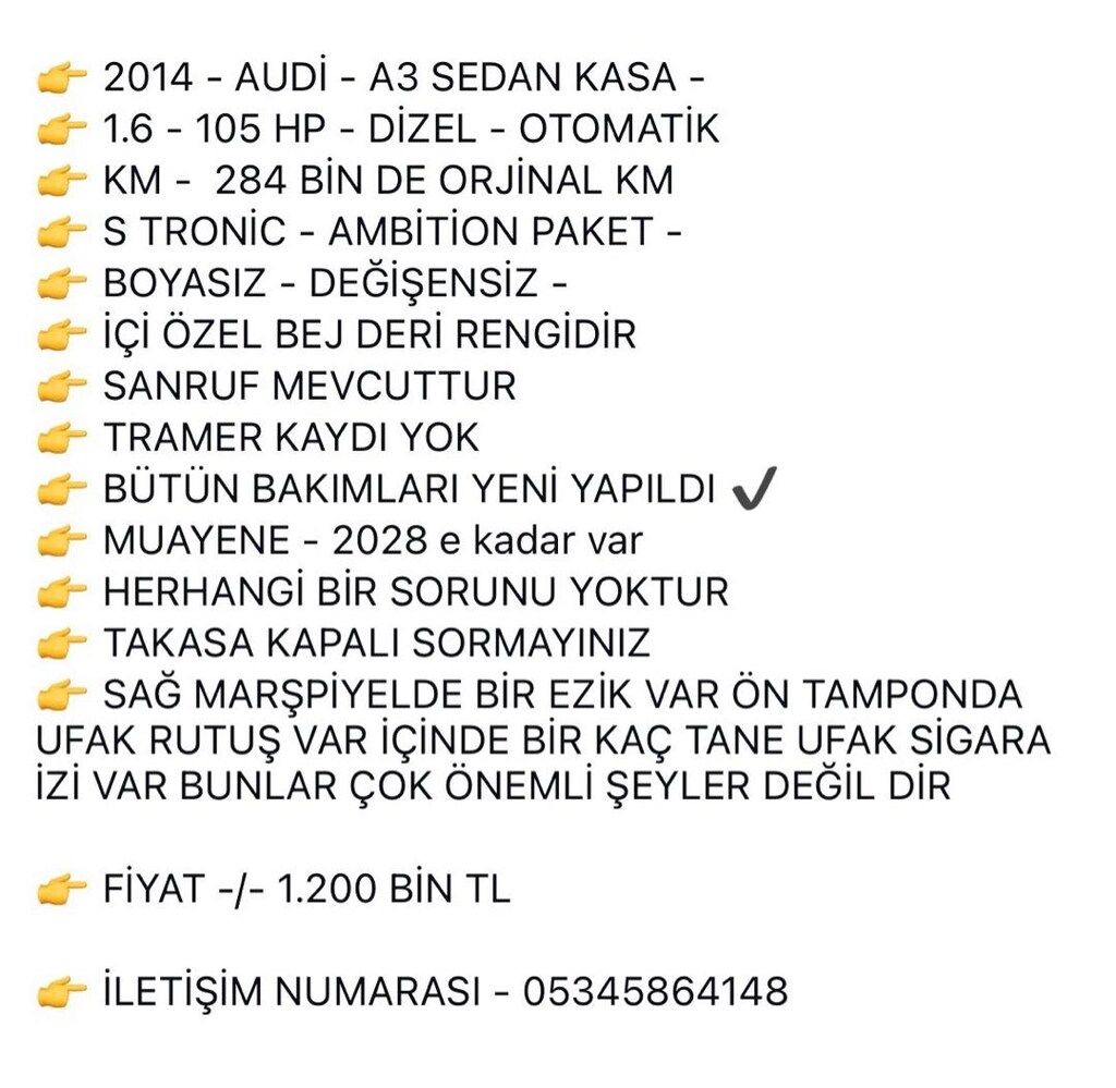 2014 AUDİ A3 OTOMATİK HATASIZ BOYASIZ - 10