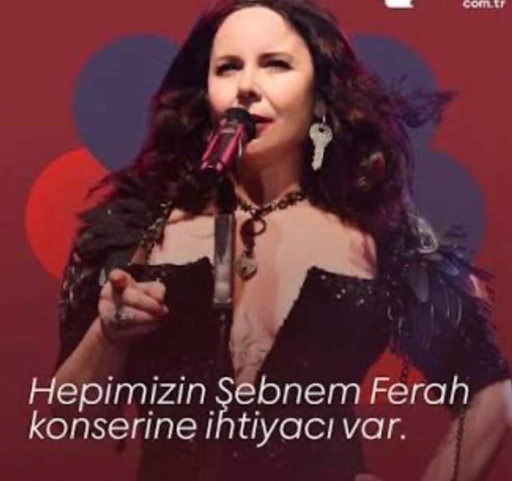 şebnem ferah bilet