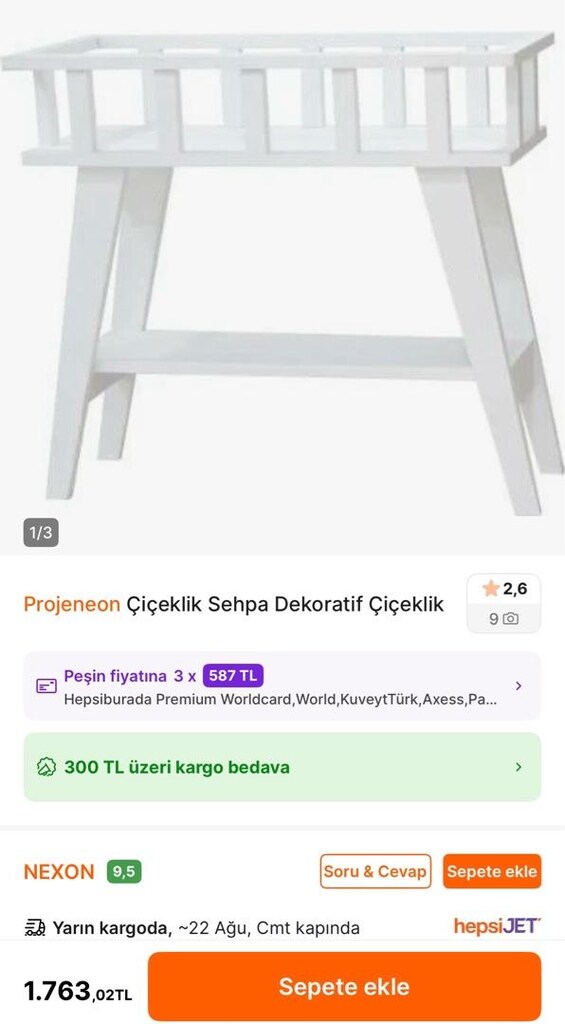 DEKORATİF ÇİÇEKLİK SEHPA - 4