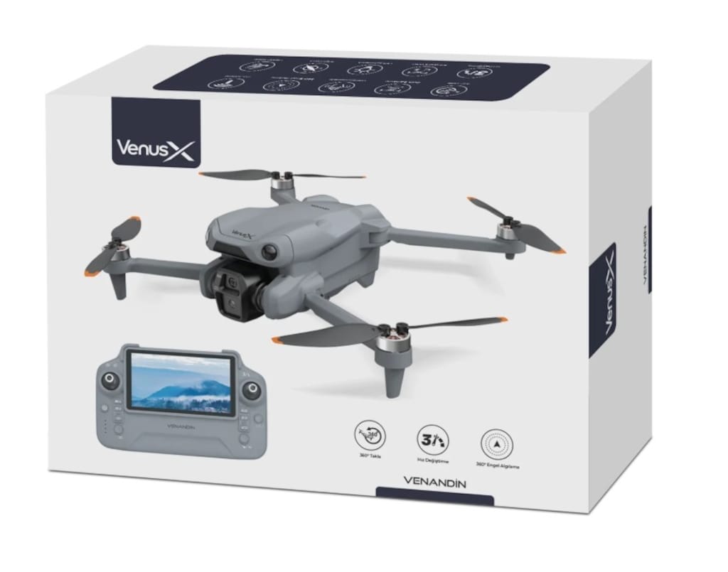 R28 Ekranlı Kumandalı Katlanabilir Drone - 3