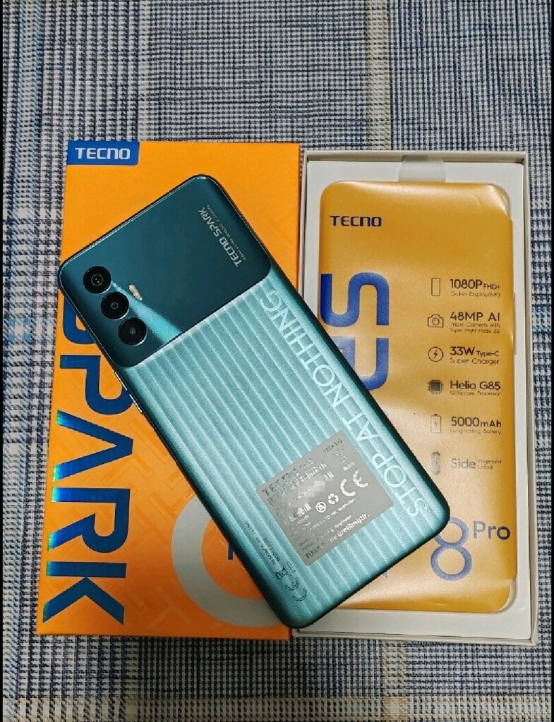 TAKAS OLUR YURTİÇİ ÇİFT HATLI 4+3GB RAM 128GB TECNO SPARK 8 PRO - 9