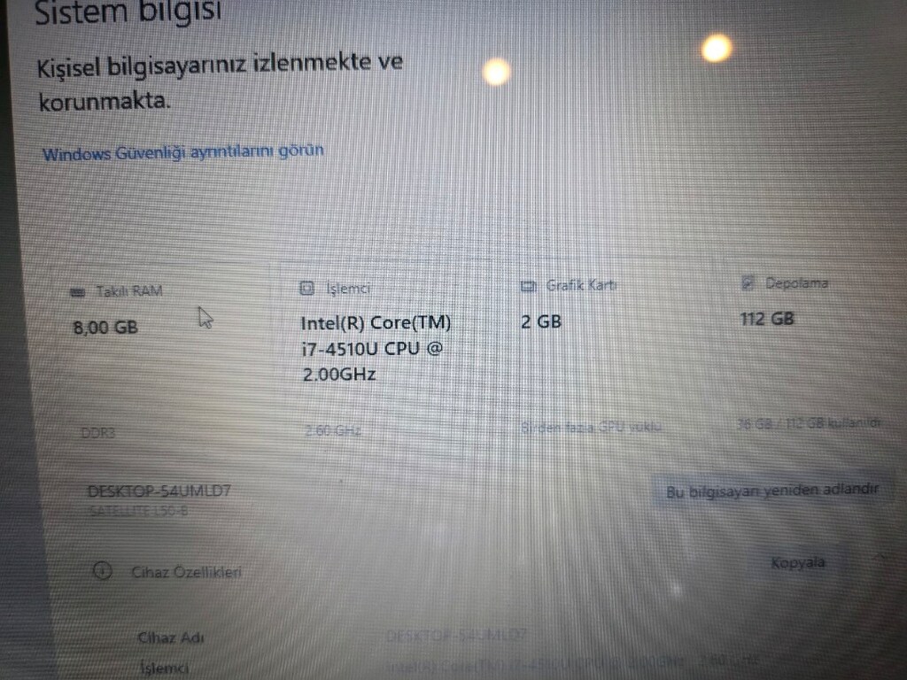 Toshiba i7 4.gen 2gb R7m260 - 3