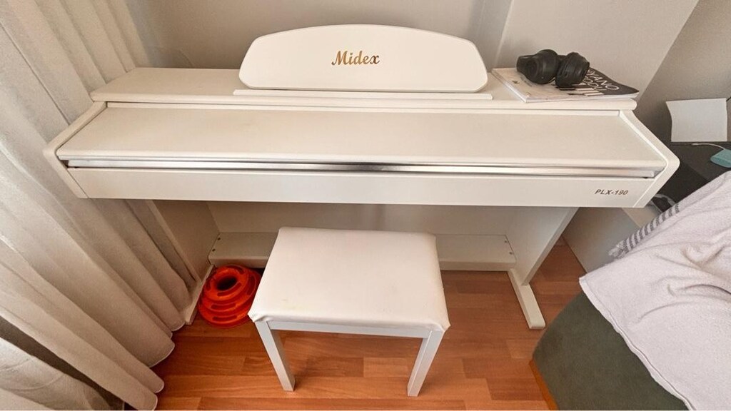 Midex PLX-190WH Beyaz Dijital Piyano + Tabure - 3