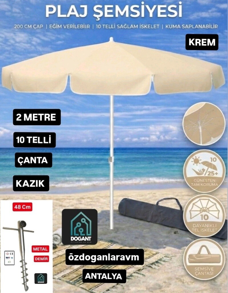 GÜNEŞ PLAJ DENİZ PİKNİK ŞEMSİYE TAKİMİİMİ