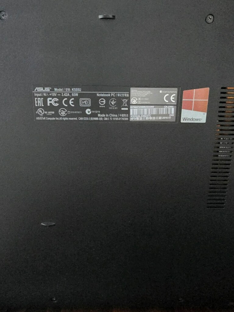 ASUS K555U 480 GB KIOXIA Exceria SSD takılı - 4