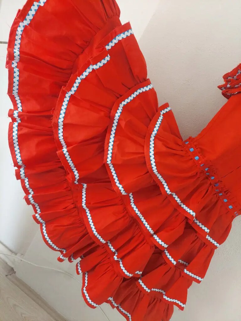 Kız çocuk flamenko elbise (ölçüler açıklama da) - 6