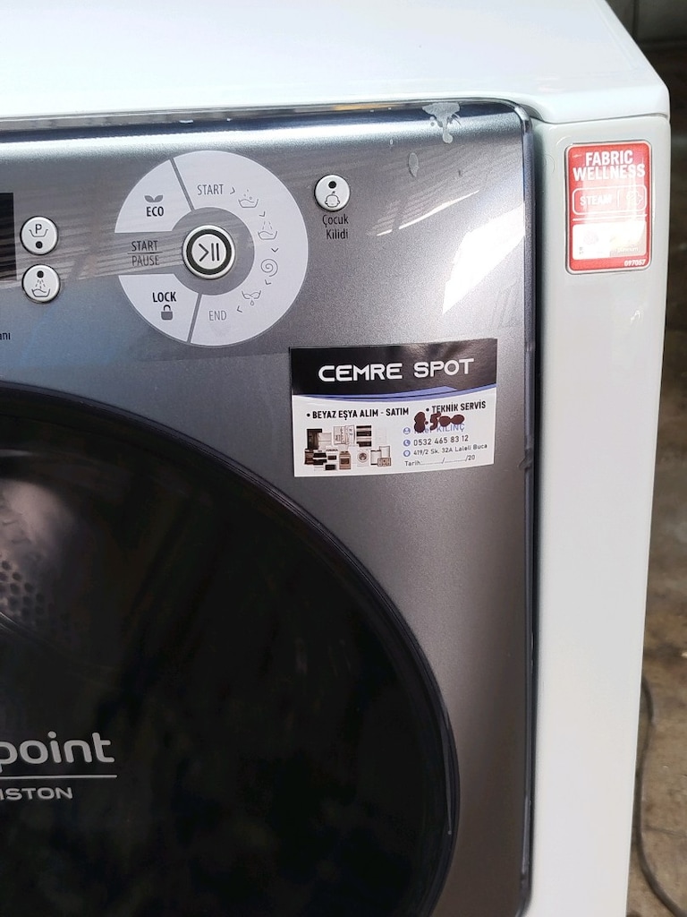 AQUALTİS 9 KG ÇAMAŞIR MAKİNESİ İZMİR İÇİ 3 AY GARANTİMİZ VARDIR - 7