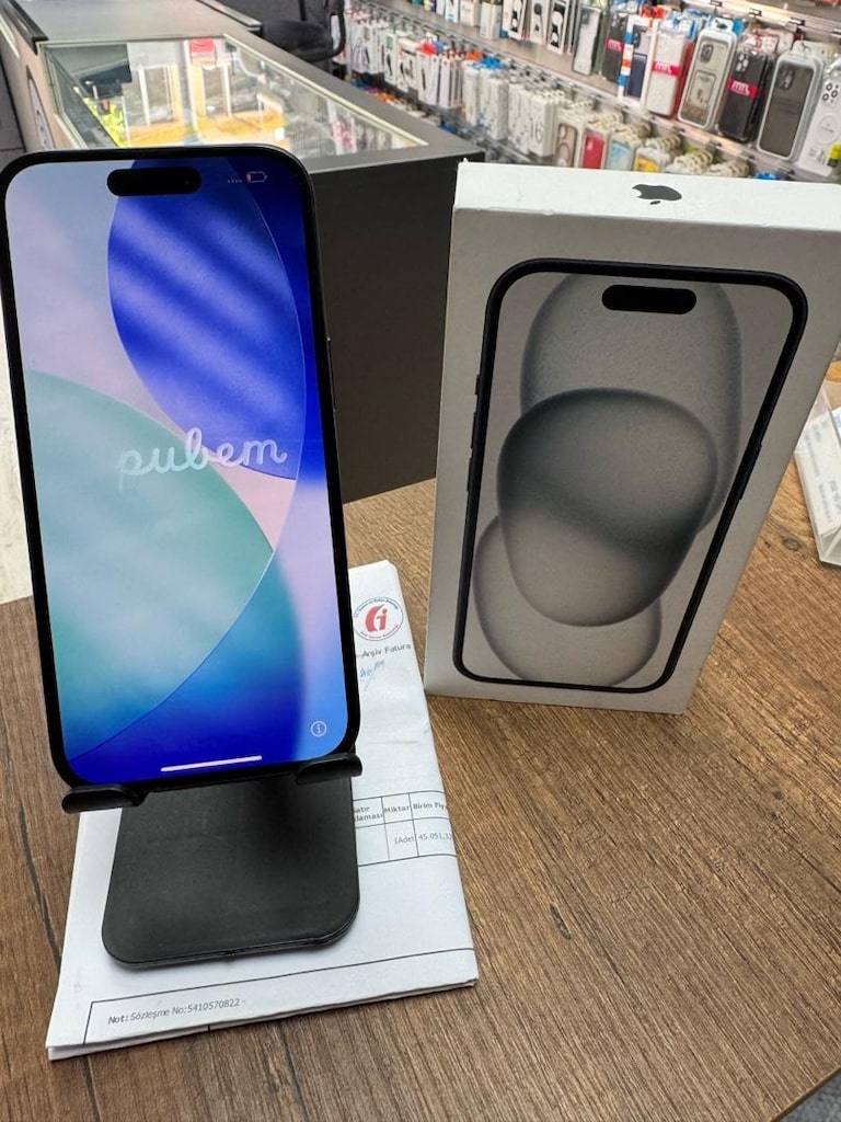APPLE 22 AY GARANTİLİ iPHONE 15 TR 128GB PİL/100 KUTULU FATURALI - 2