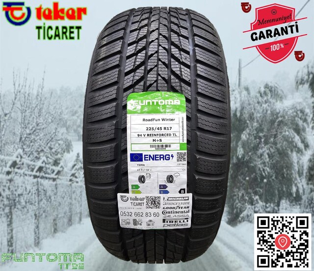225 45 17 FUNTOMA ROADFUN WINTER #kış & kar lastiği# Teker Ticaret