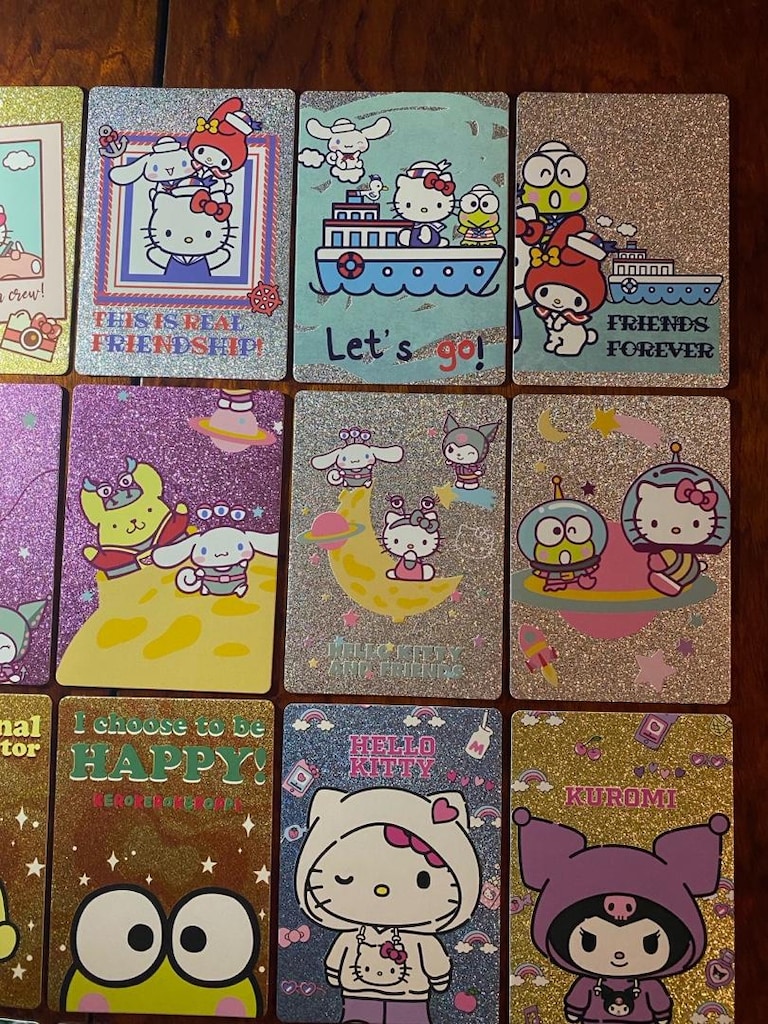 Hello Kitty and Friends Glitter Kartlar - 5