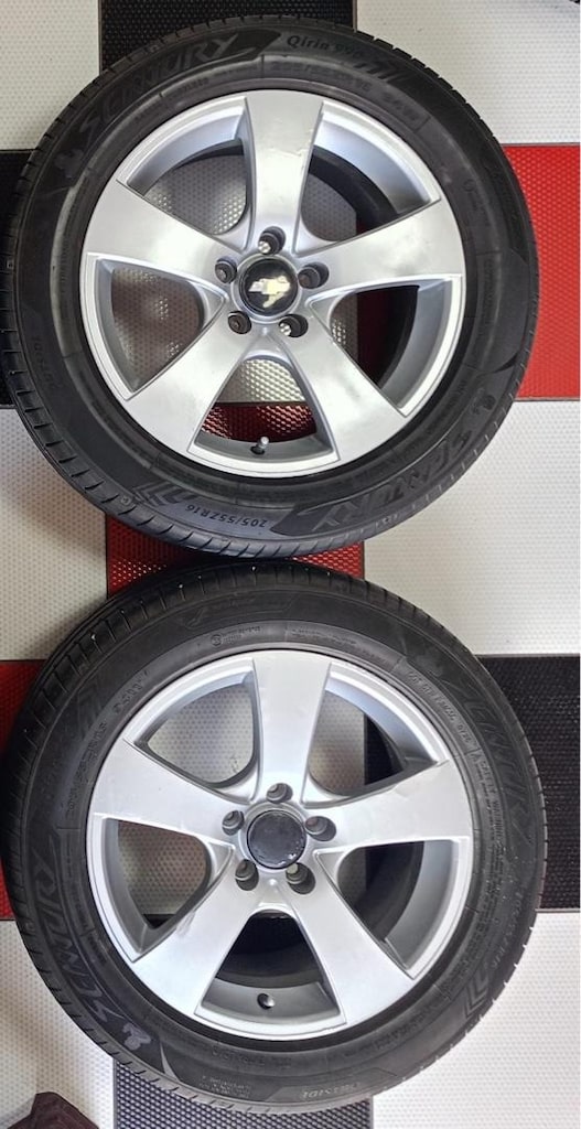 chevrolet cruze Opel astra J çıkma 5*105 çelik jant 16inç yeni lastiği - 6