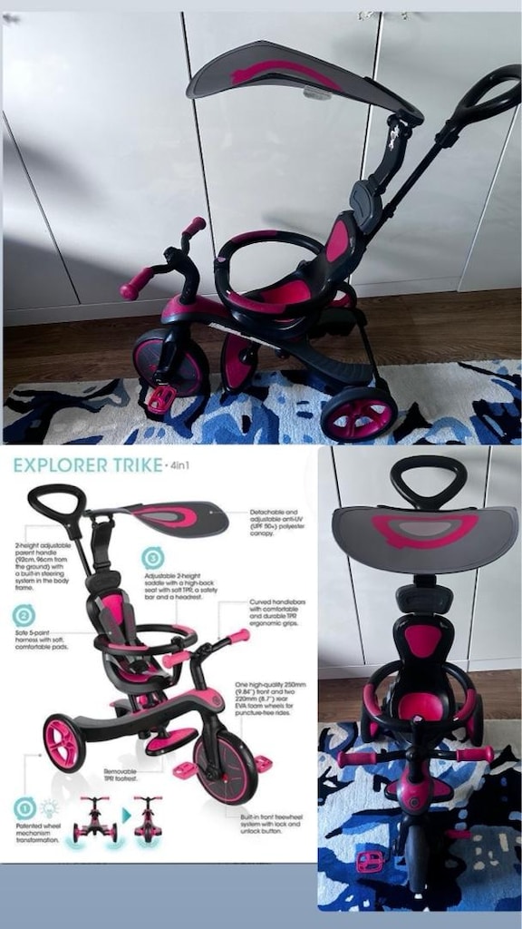 Globber Explorer Trike 4 in 1 - 4