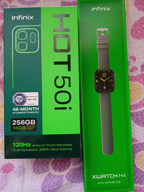 İnfinix Hot50İ 16GBram 256GBhafıza İnfinix akıllı saat yanında