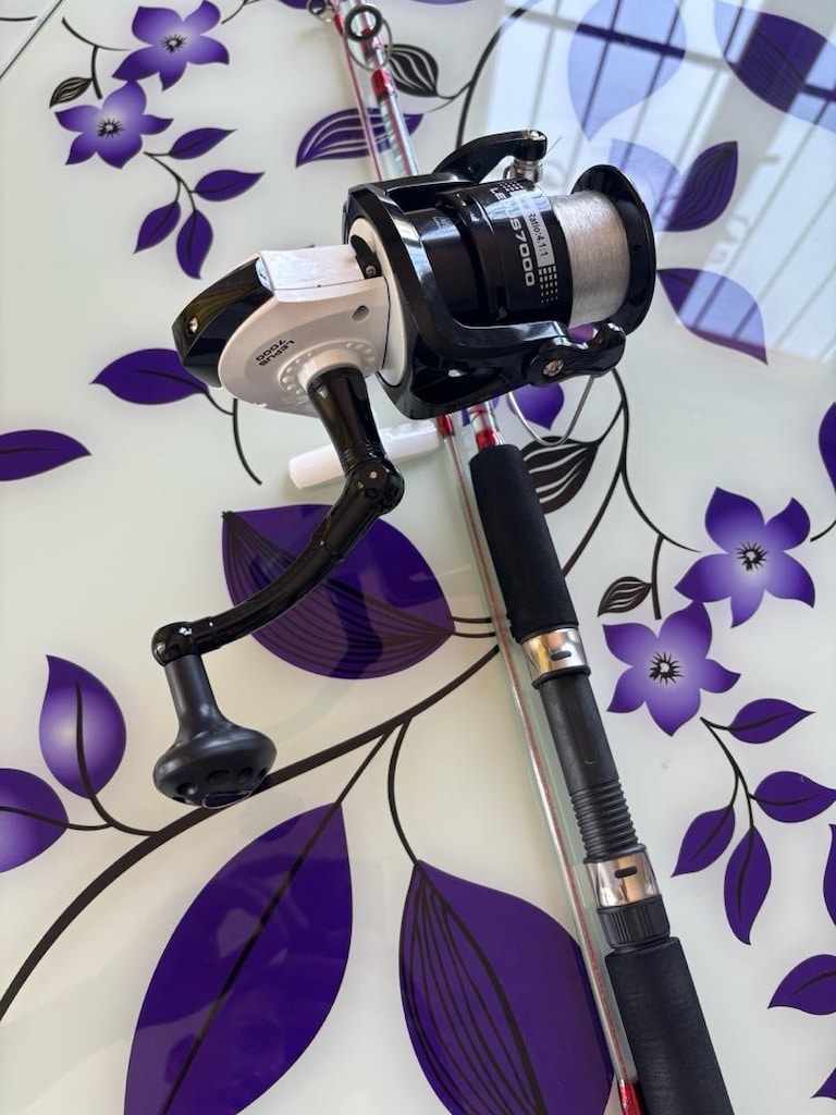 Bauer Crystal 210 Kamış + Bauer Lepus 7000 Makine + 100 m Misinalı Tem - 4