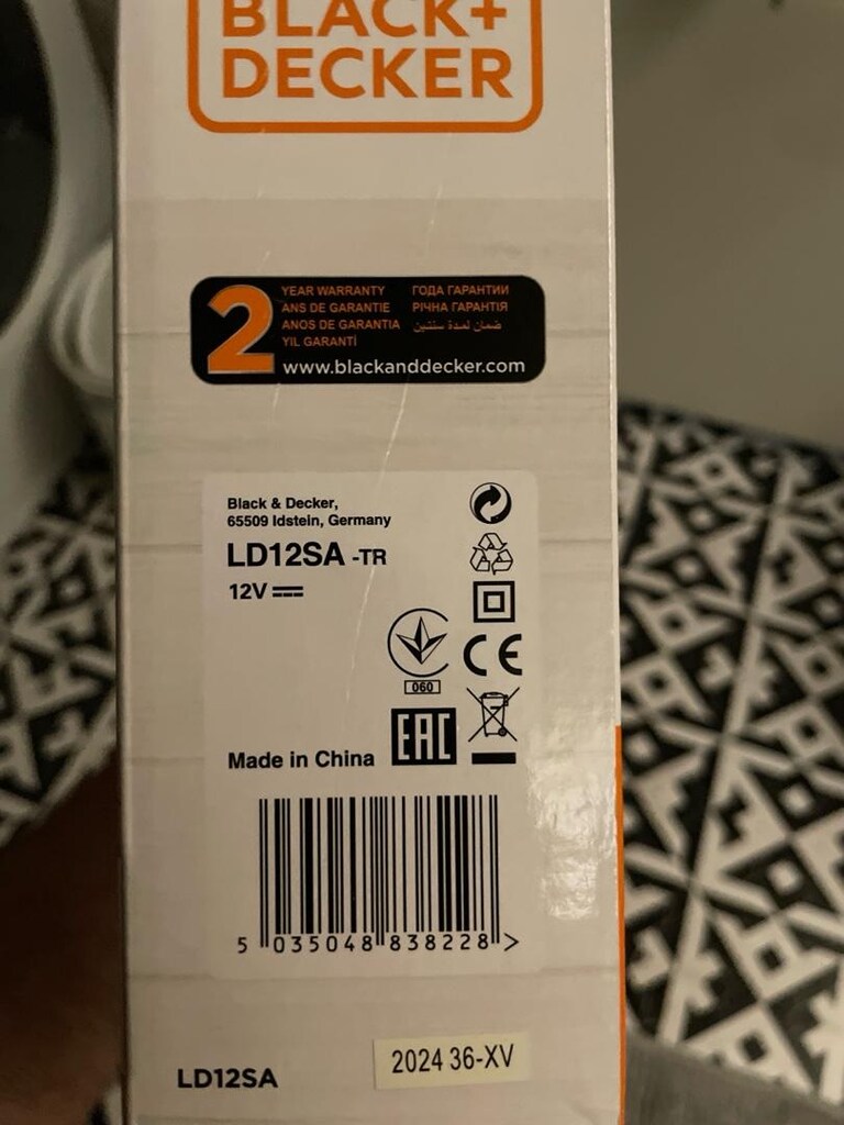 Sıfır Kutusunda Black & Decker LD12SA-TR 12 V Akülü Vidalama Cihazı - 2