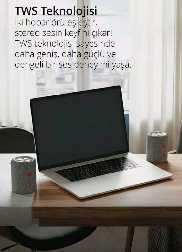 Piranha-7852 Taşınabilir Bluetooth Hoparlör - 4