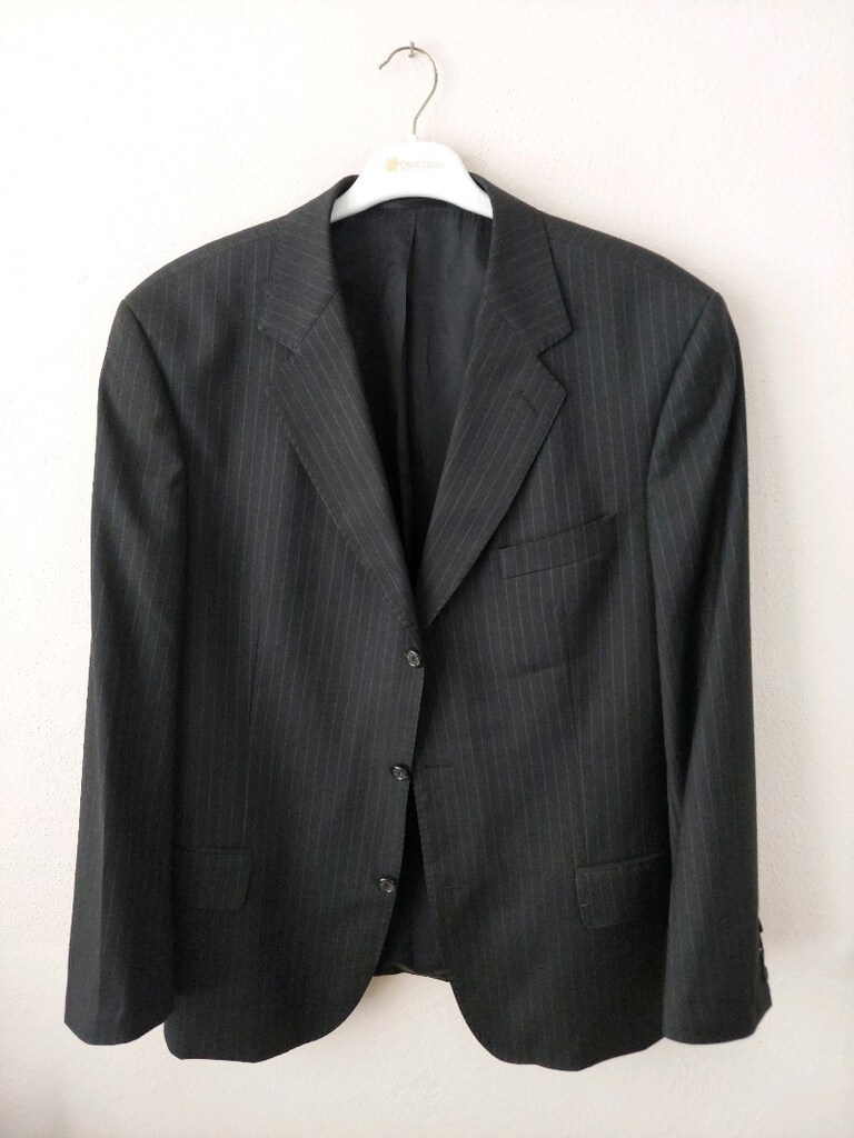 W erkek %100 yün 3 düğmeli blazer ceket - 6