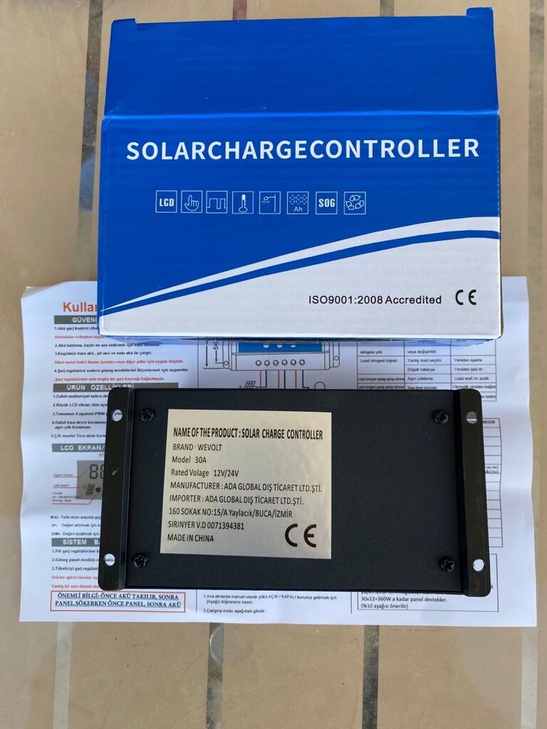 30a 30 a 30 AMPER solar şarj akü şarj kontrol cihazı controller pwm - 2