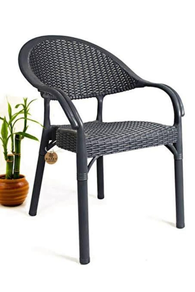 BAMBU RATTAN DELÜX SANDALYE SIFIR DEMİR AYAKLI sıfır - 4