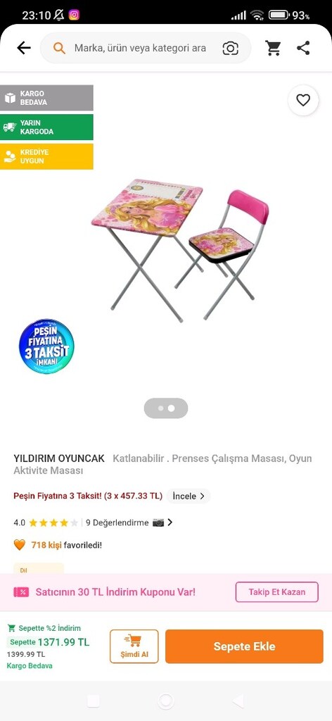çocuk masa ve sandaliye - 6