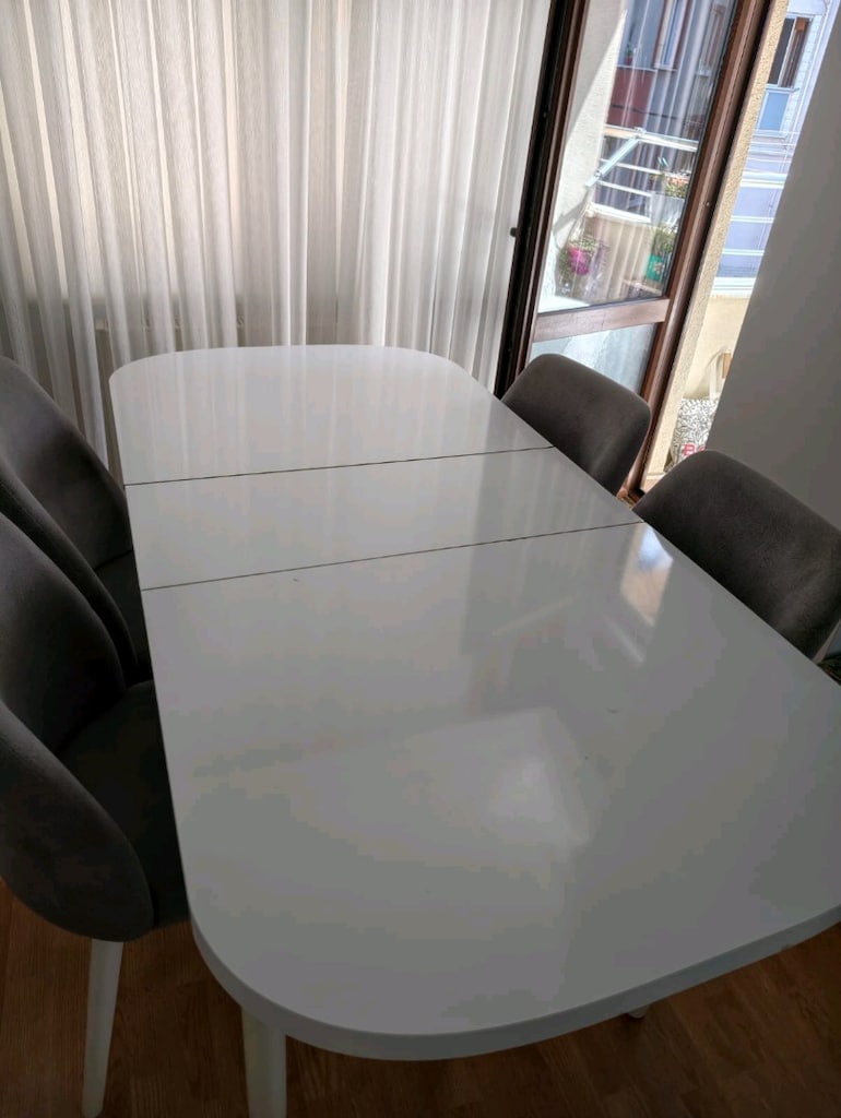 beyaz Yemek odası takımı - 2