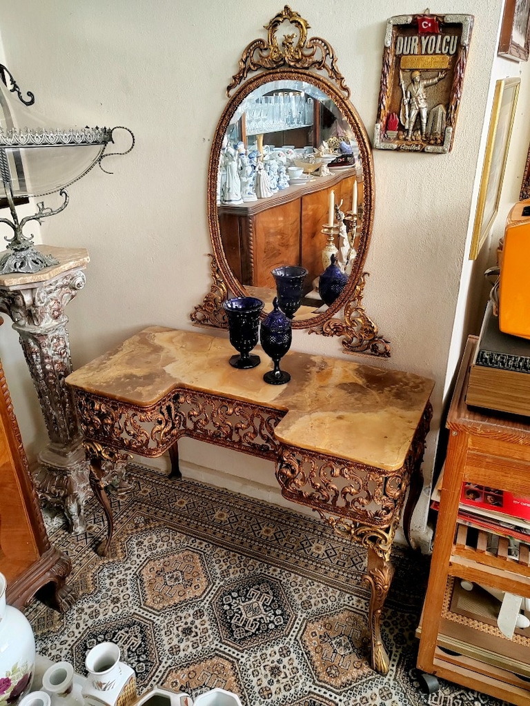 Fransız Antika Bronz Dresuar 100x46x70 - 2