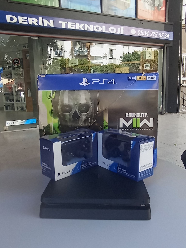 PS4 SLİM FC27 DAHİL 30 OYUNLU 2 KOL 6 AY GARANTİLİ GOLD HENLİ - 2