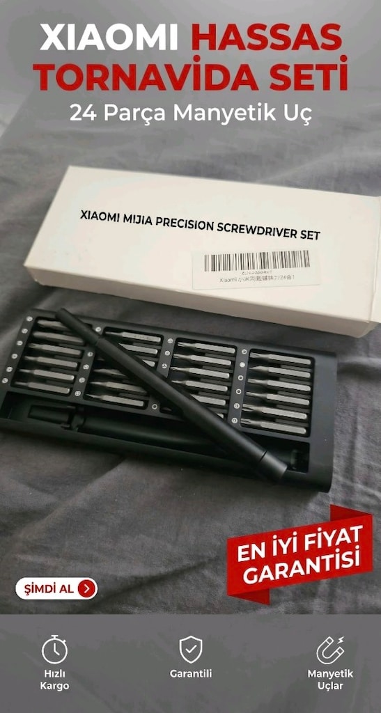 Xiaomi 24'ü 1 Arada Hassas Tornavida Seti | Orijinal | Temiz Durumda - 3
