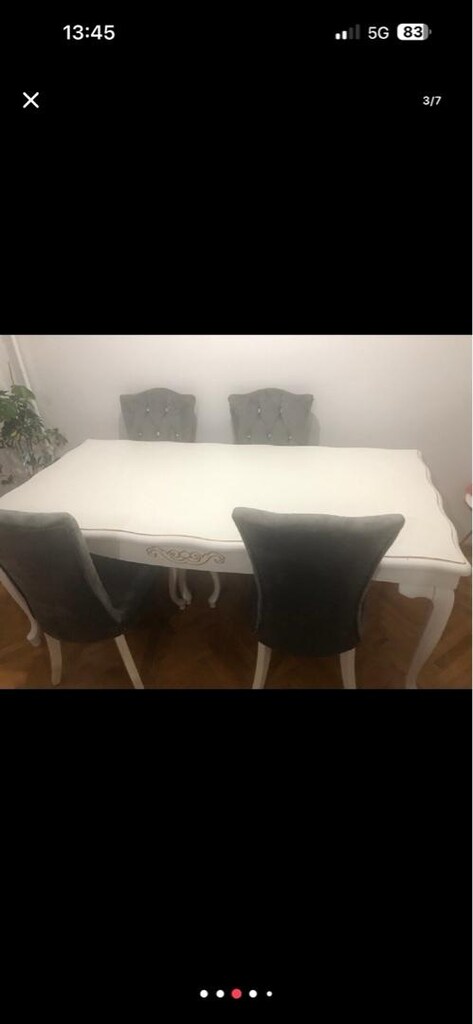 Avangart cilalı mdf yemek masası - 3
