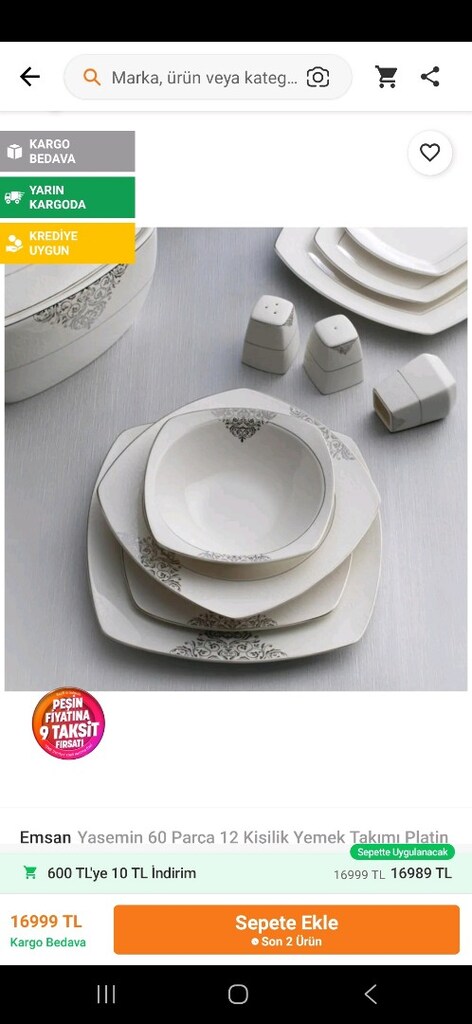 porselen yemek takımı 12 kişilik emsan - 4