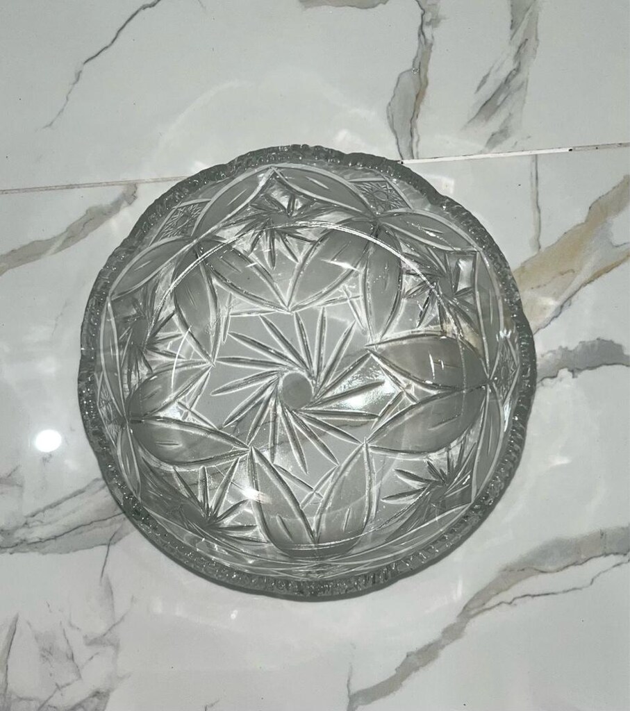 Paşabahçe soğuk kesme kristal büyük boy meyvelik/kase - 5