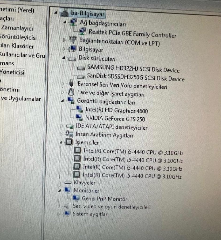 İ5 4440 SSD’li Masaüstü Bilgisayar + LG Monitör | Çalışır Durumda - 2