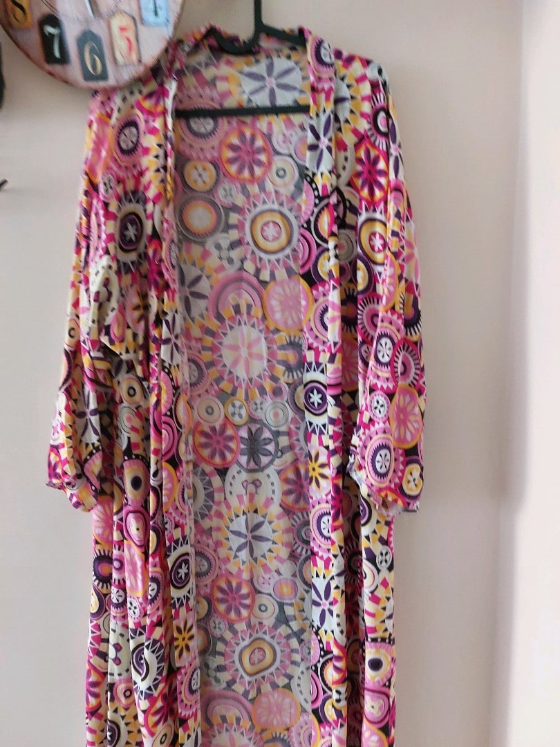 desenli kaftan akfil kumaş - 4
