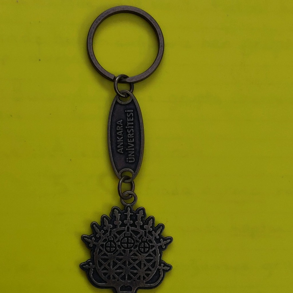 Ankara Üniversitesi Hitit Güneş Kursu Metal Anahtarlık (Eskitme) - 3