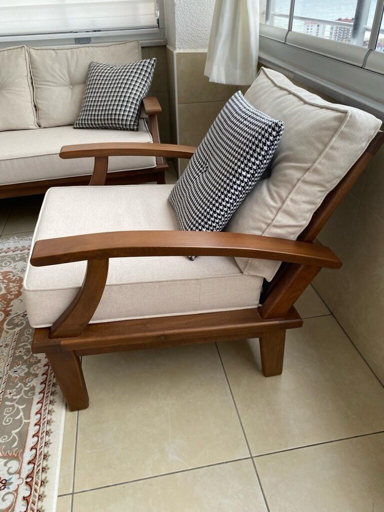 ##TEK FİYAT##Ahşap Balkon Takımı - 9