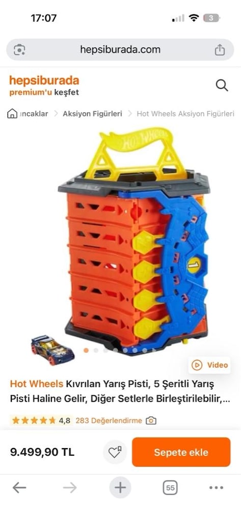 Hot Wheels Kıvrılan yarış pisti - 2