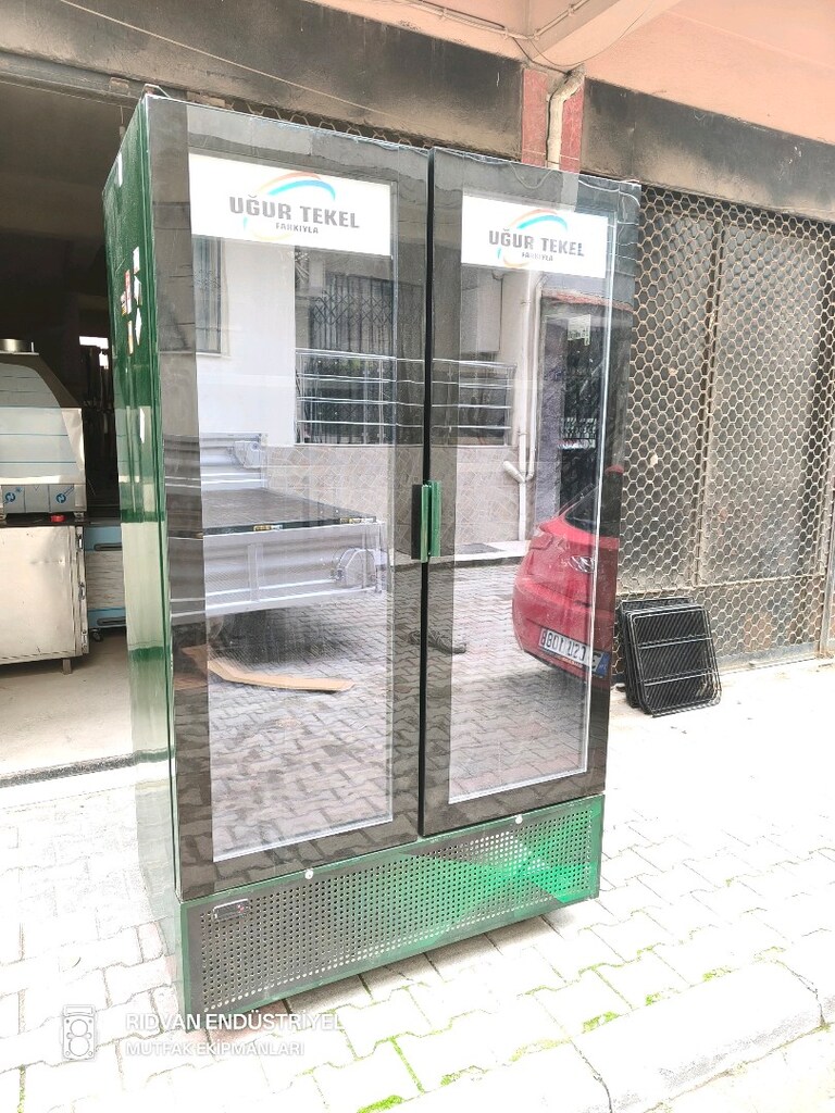 meşrubat dolabı içecek dolabı çift kapaklı kola su ayran dolabı - 19
