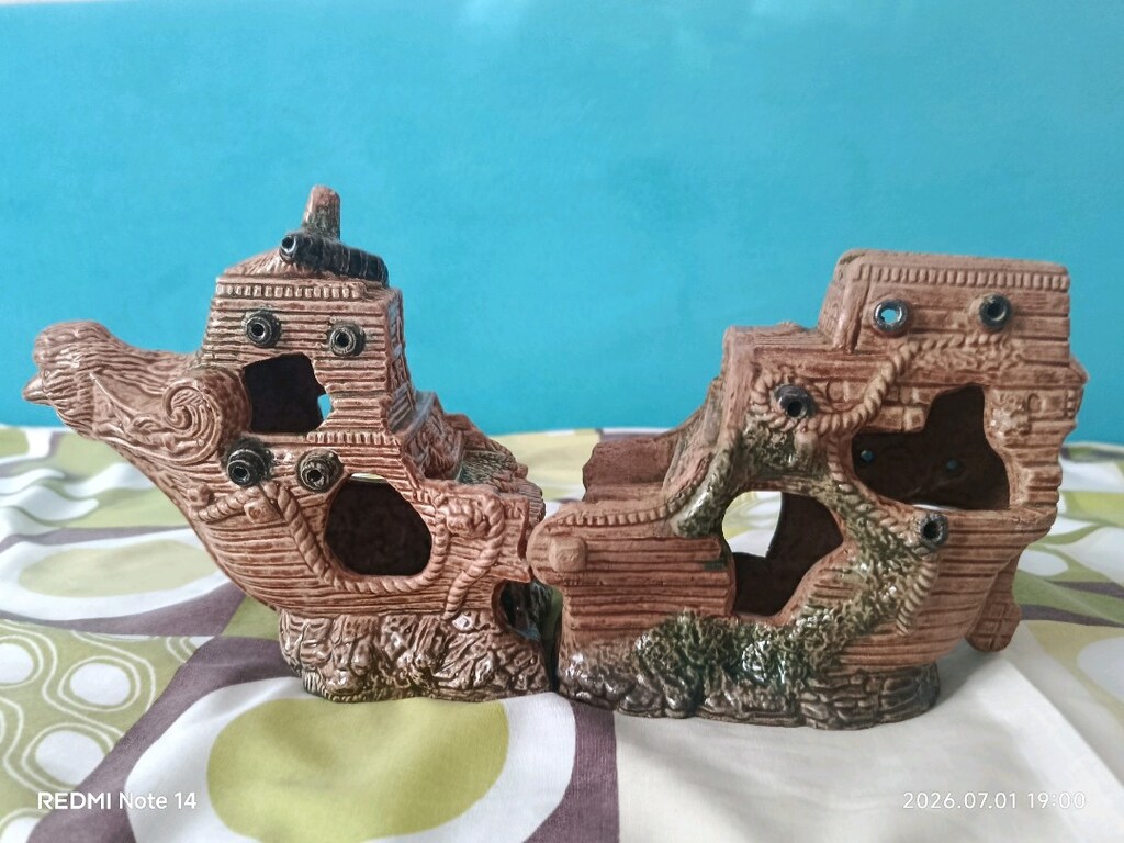akvaryum içi aksesuar gemi - 3