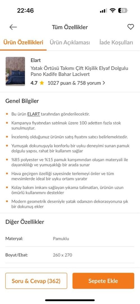 yatak örtüsü takımı çift kişilik - 2
